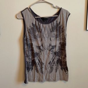 Woman’s Velvety Front Tank M